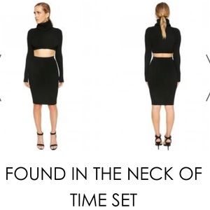 naked wardrobe | Dresses | Naked Wardrobe 2 Piece Midi Crop Set Aso Jlo